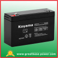 Pequeña batería recargable para el sistema de alarma 12ah 6V